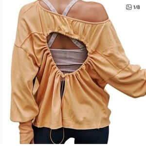 Free People Apricot Tunic Top